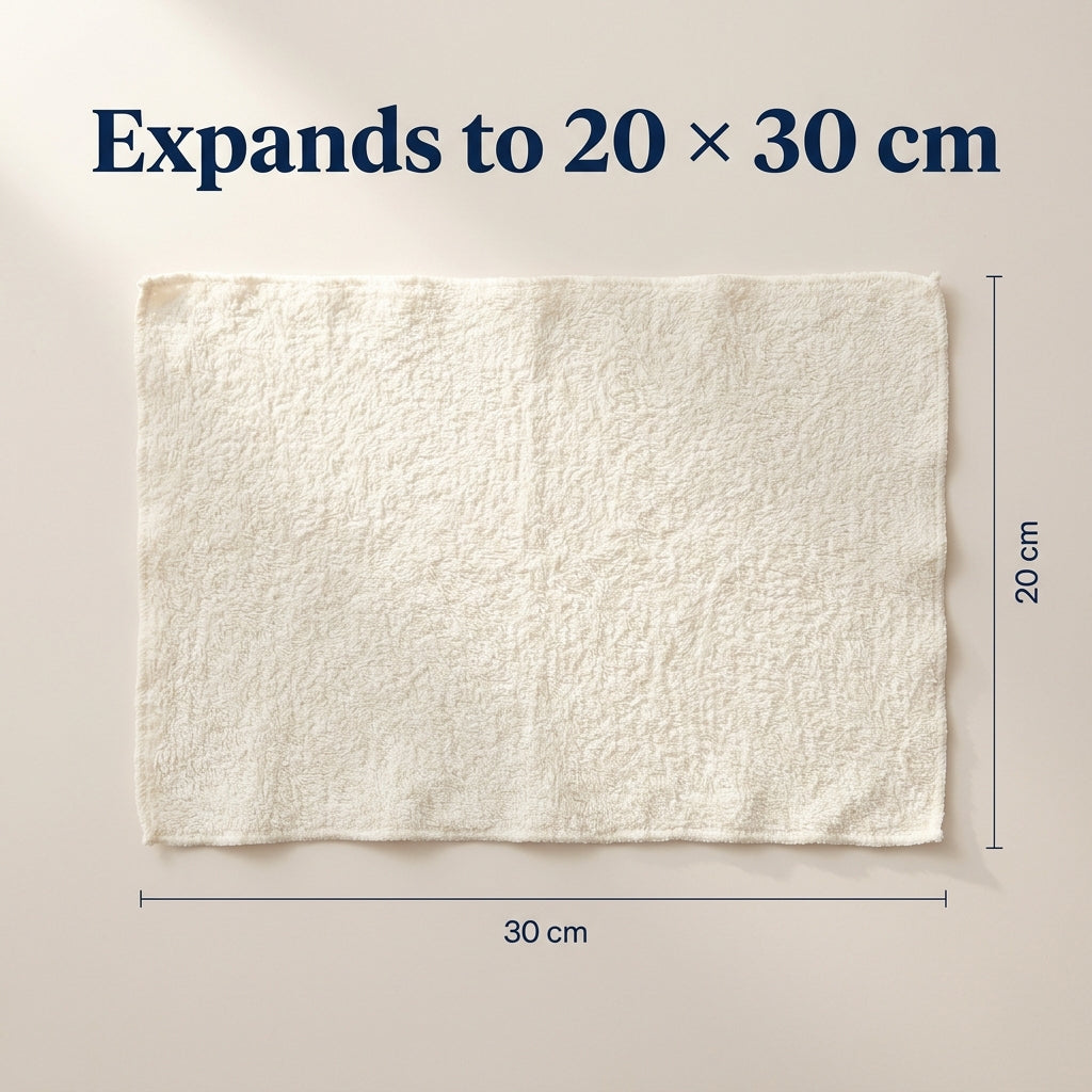 2 x TrueOfBlue™ Compressed Towel